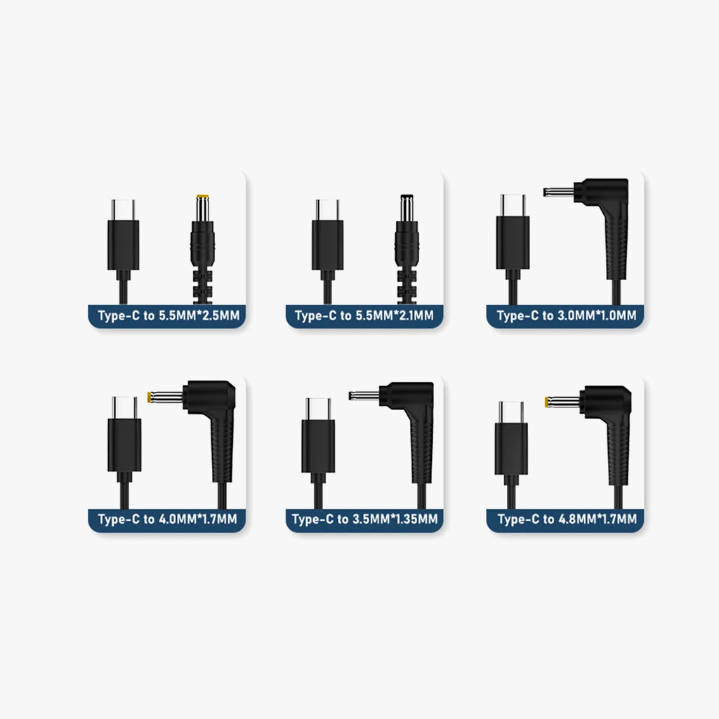 TECPHILE - 9V Type-C PD 65W to DC Power Adapter Cable
