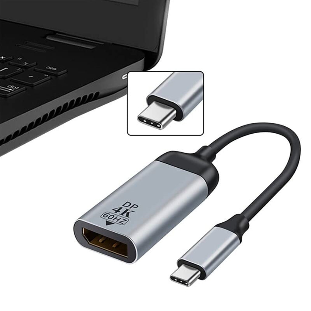 TECPHILE DP to Type-C 4K@60Hz Adapter Converter