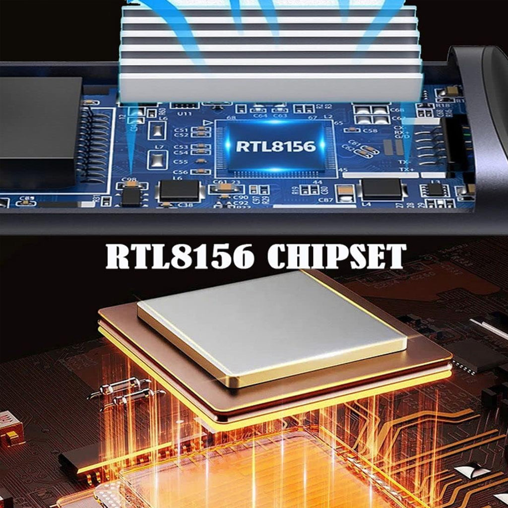 TECPHILE Type-C to 2.5G Ethernet LAN Network Converter